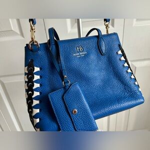 Henri Bendel Noho Laced Gusset Convertible Hobo bag